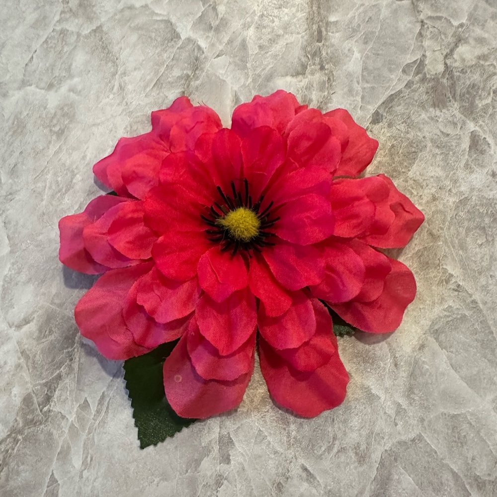 Pink Pinup Hair Flower Clip